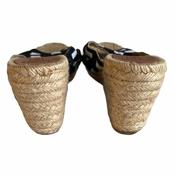 Stubbs & Wootton Black and White Espadrille Wedges main image 0
